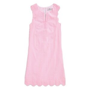 Girl’s Vineyard Vines Scalloped Hem Dress